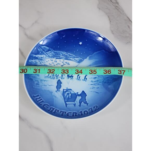 Royal Copenhagen Christmas in Greenland 1972 Wall Decor Plate 7" Denmark Vintage - Picture 13 of 13